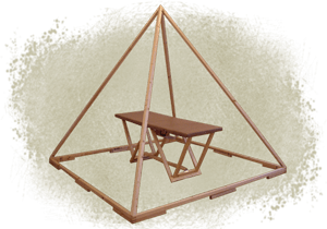 Relaxačné pyramídy so skeletovou konštrukciou, Relaxačná súprava